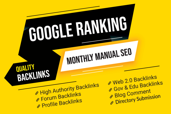 Backlinks manual seo ranking service google contextual improve links order now